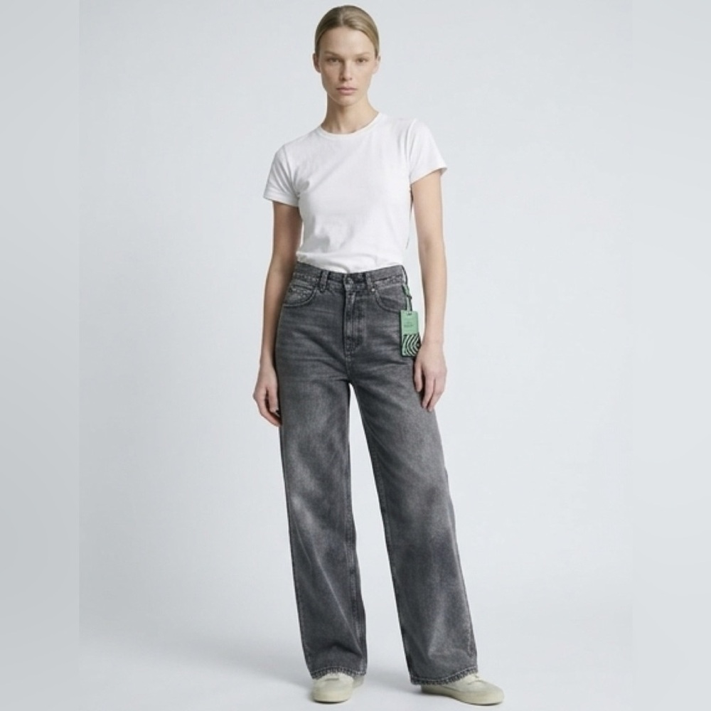 Free people X Sandrine Rose wide leg baggy jeans size 25 NWT